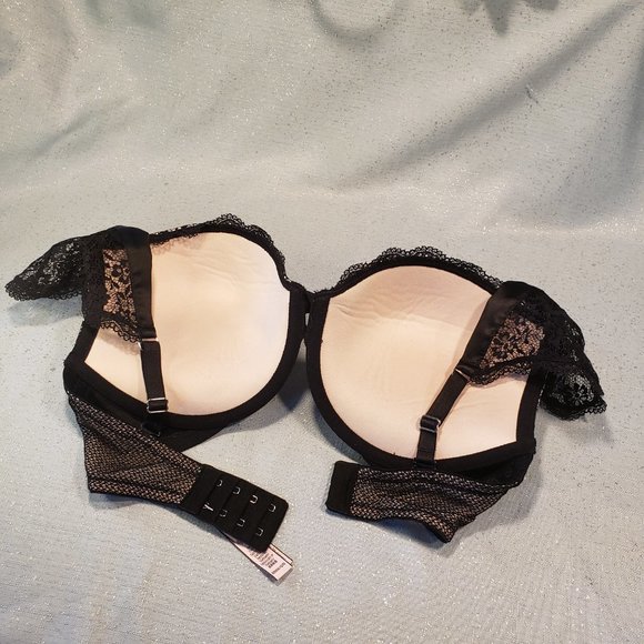 BRAND NEW Victoria's Secret Dream Angel  Ruffle glamour lace push up 32DDD - Picture 4 of 11